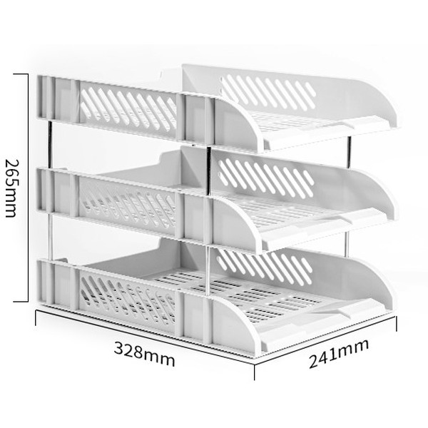 Лоток для бумаг горизонтальный DELI 9217GRAY