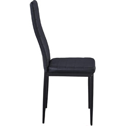 Стул Mio Tesoro Джия DC-060KD (черный/черный)