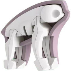 Магнитный конструктор Halftoys Animal Ленивец с диорамой HA009