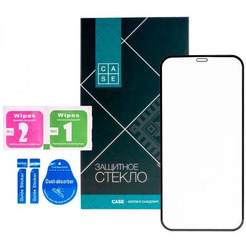 Защитное стекло CASE 3D для Apple iPhone 12 / 12 Pro (черный глянец)