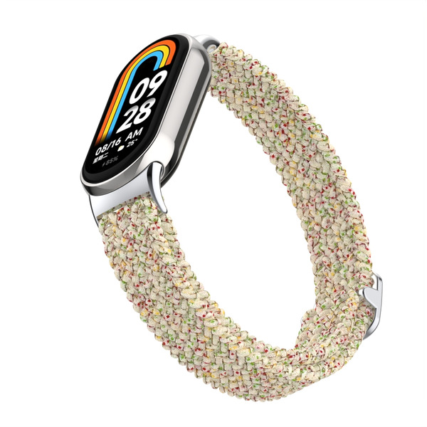 Ремешок Bingo Braided для Xiaomi Mi Band 8 (песочный в крапинку)