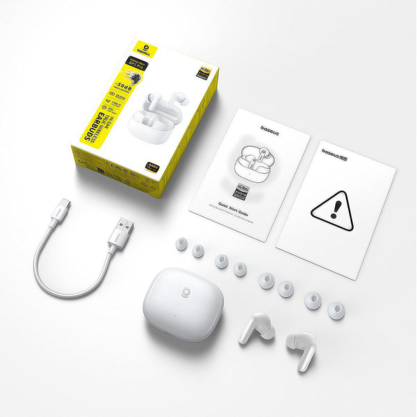 Наушники Baseus PM132-Bass BP1 Pro A0010505 (белый)