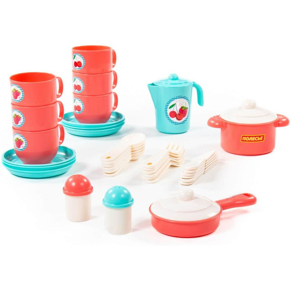 Набор игрушечной посуды Полесье Хозяюшка 80158 (на 6 персон)