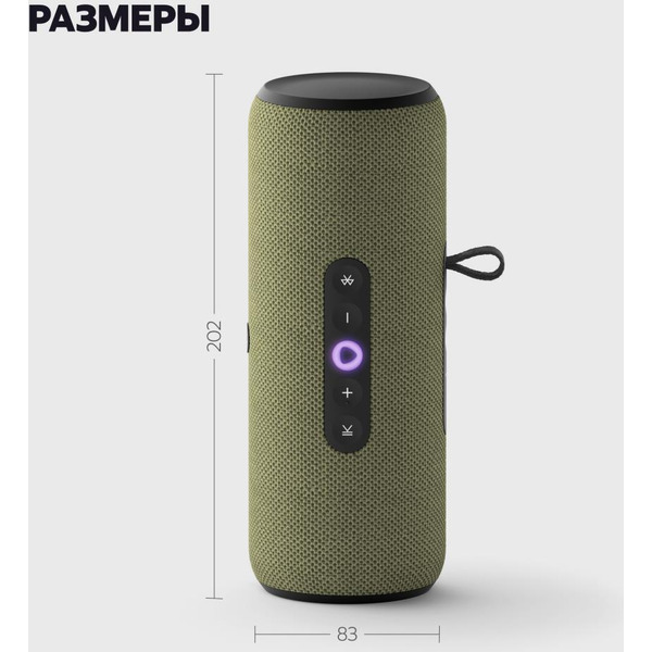 Портативная Умная колонка Яндекс.Станция Стрит YNDX-00030GRN (зеленый)