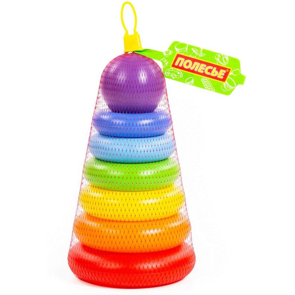 Пирамидка Полесье Колечко-шар (8 элементов) 62383