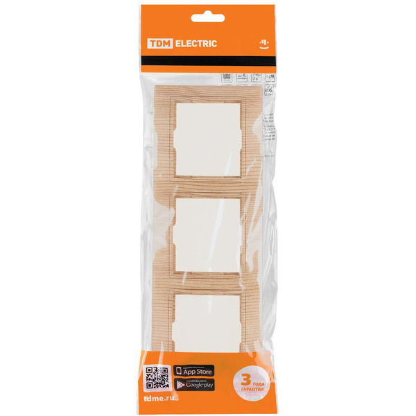 Рамка TDM Electric Таймыр ЭКО SQ1814-0228 (сосна)