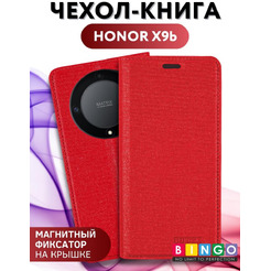 Чехол-книга Bingo Book для HONOR X9b Красный