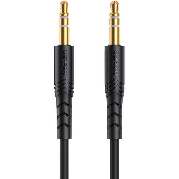 Кабель Vipfan L04 3.5 мм - 3.5 мм (1 м, черный)