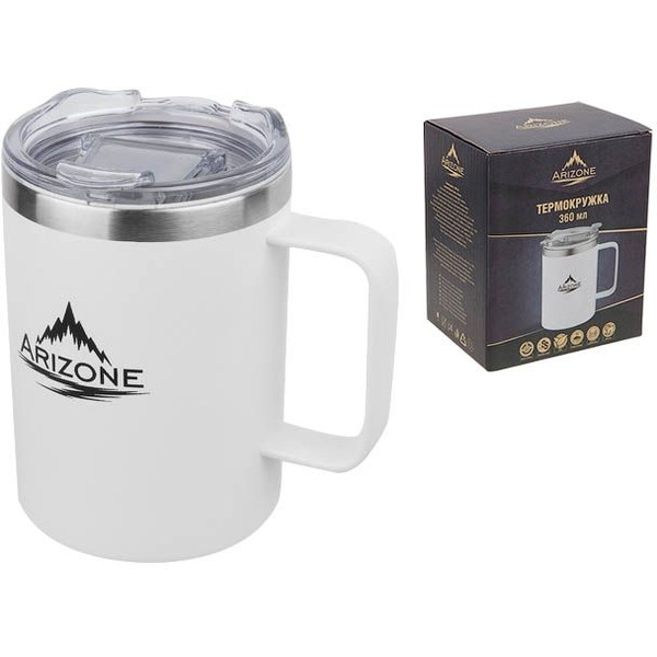 Термокружка Arizone 27-270001 360 мл (белая)
