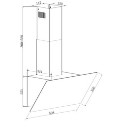 Вытяжка кухонная ZORG ULTRA 1030 60 M WH
