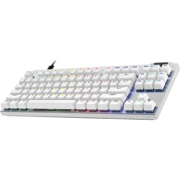 Клавиатура Logitech G Pro X TKL Rapid 920-013244 (белый, с гравировкой)