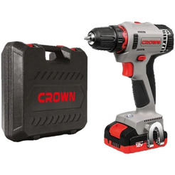 Аккумуляторный шуруповерт Crown CT21081H-2 BMC (c 2-мя АКБ, кейс)