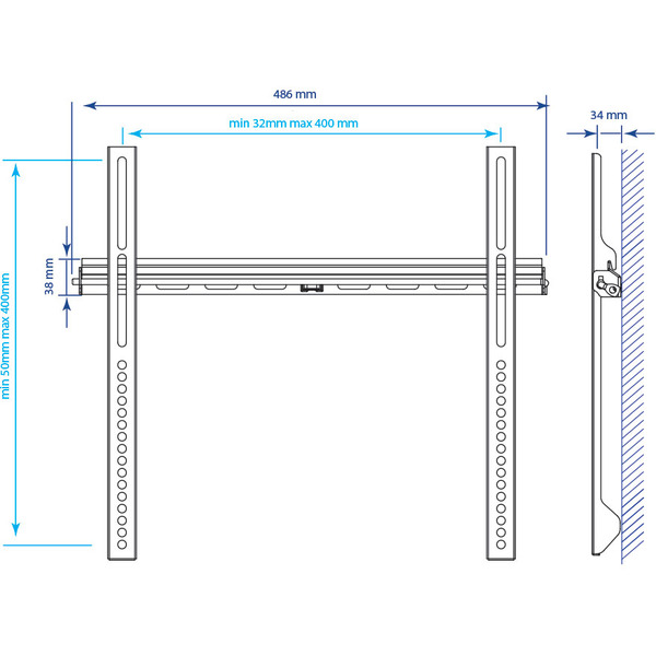 Кронштейн для телевизора Kromax VEGA-11 черный (26013)