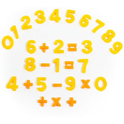Набор цифр Полесье Первые уроки 70647 (20 цифр+10 математических знаков, магнит)