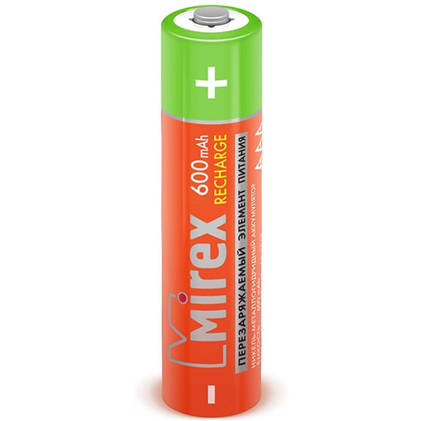 Аккумулятор Mirex AAA 600mAh 4 шт 23702-HR03-06-E4