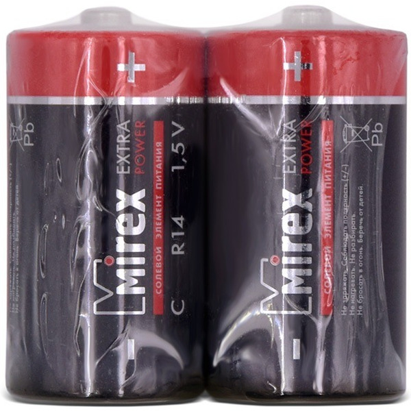 Батарейка Mirex Extra Power C (R14) 2 шт ER14-S2