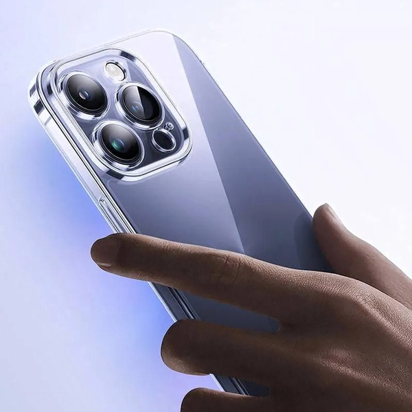 Накладка силиконовая Baseus P60115400201-01 Schott Series for iP 15 Plus, с защитным стеклом и набором для чистки, Clear