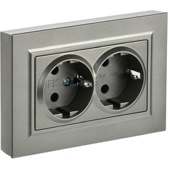 Розетка IEK Brite РС12-3-БрШ