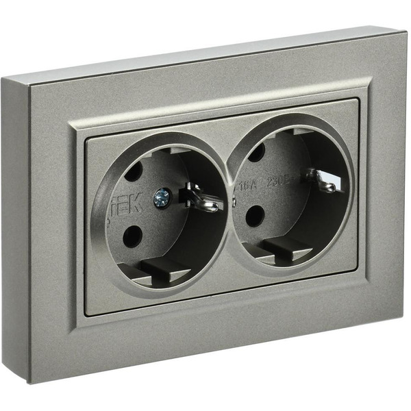 Розетка IEK Brite РС12-3-БрШ