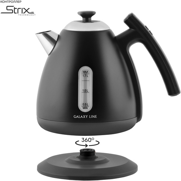 Электрический чайник Galaxy Line GL0343 (черный нефрит)