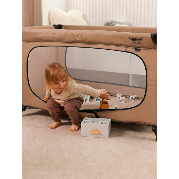 Кровать-манеж Martin Noir Favor (Eridan Вrown)