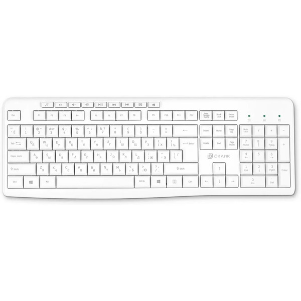 Клавиатура Oklick K225W (белый)