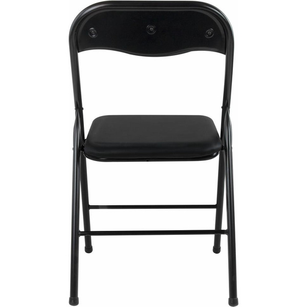 Стул складной BRABIX Golf CF-007 (черный каркас, кожзам черный) 533024