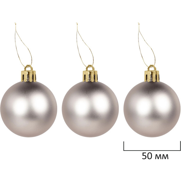 Шары елочные ЗОЛОТАЯ СКАЗКА Light Champagne Style 592592 (шампань)