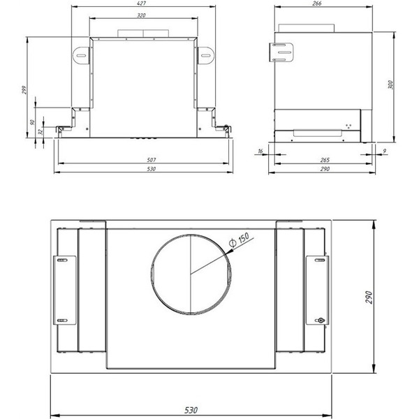 Вытяжка Akpo Neva Glass Eco 60 wk-4 (черный/нержавеющая сталь)