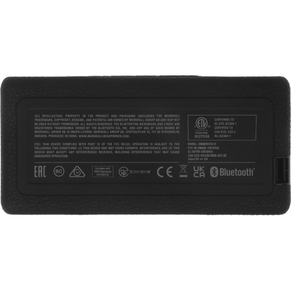 Беспроводная колонка Marshall Emberton III (черный)