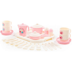 Набор игрушечной посуды Полесье Хозяюшка с подносом 80479 (на 4 персоны)