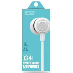Наушники с микрофоном Celebrat G4 (белый)