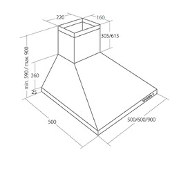 Вытяжка Akpo Classic Eco 50 WK-4 (нержавеющая сталь)