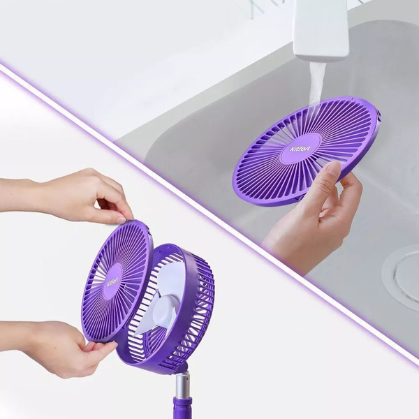 Беспроводной вентилятор Kitfort КТ-412-1 (фиолетовый)