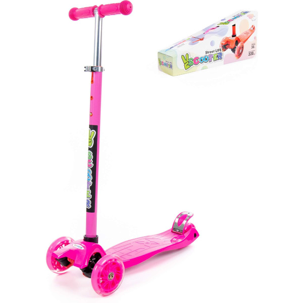 Детский самокат Полесье 94490 0072 (малиновый)