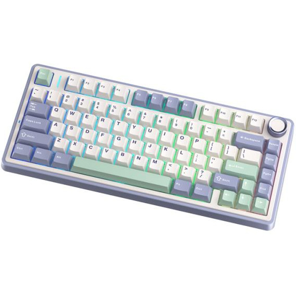 Клавиатура AULA F75 Purple-Beige-Green Light Green Switches