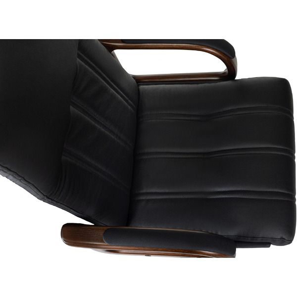 Офисное кресло Бюрократ T-9932Walnut (черный, экокожа)