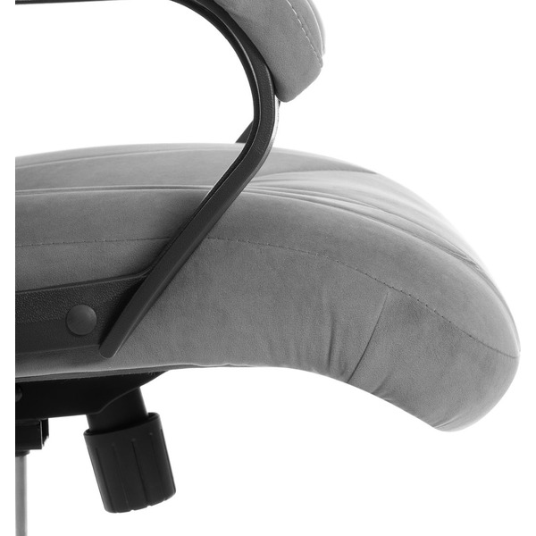 Кресло офисное Tetchair Boss metalBL (велюр, серый, 29)