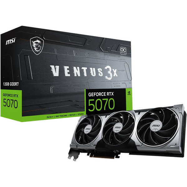 Видеокарта MSI GeForce RTX 5070 12G Ventus 3X OC