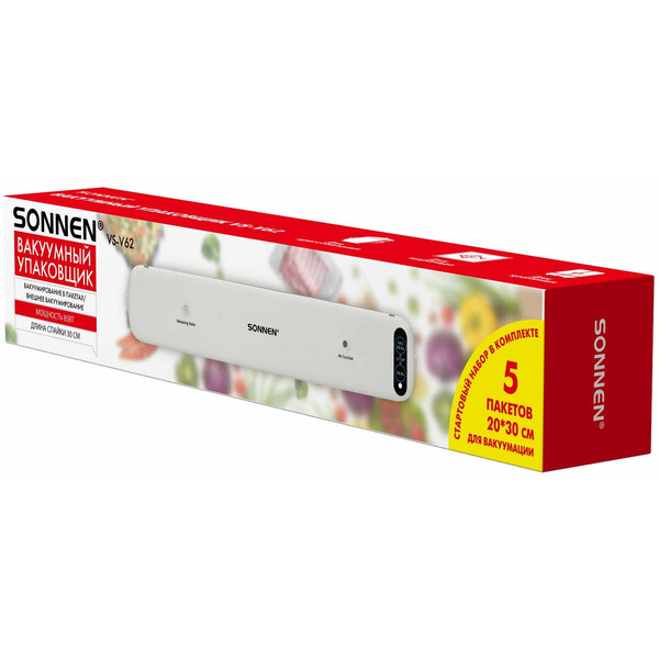 Вакуумный упаковщик SONNEN VS-V62 456337