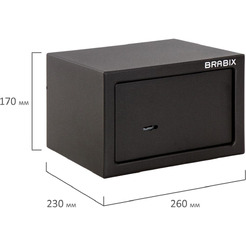Сейф мебельный BRABIX SF-170KL (291142)
