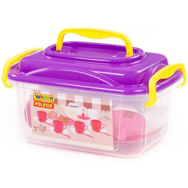 Набор детской посуды Полесье Алиса 58980 (на 4 персоны, в контейнере)