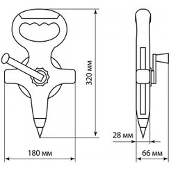 Измерительная геодезическая рулетка TDM ELECTRIC SQ1018-0402