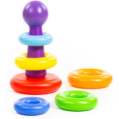 Пирамидка Полесье Колечко-шар (8 элементов) 62383