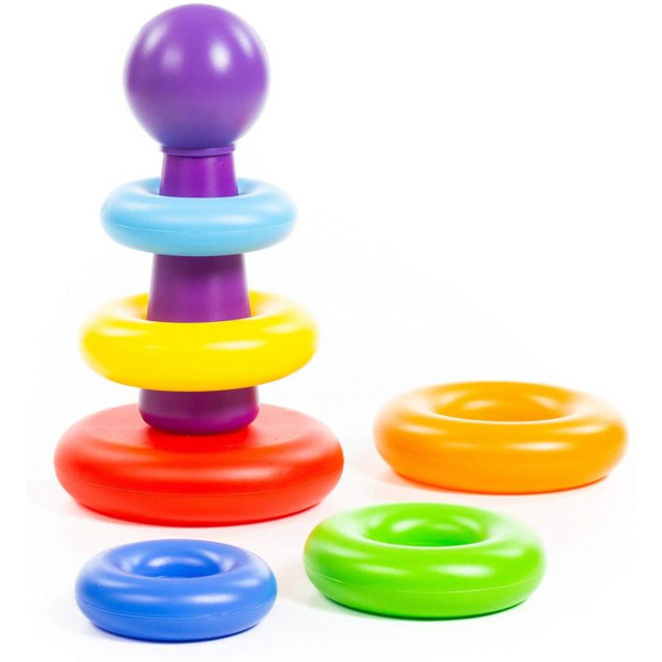 Пирамидка Полесье Колечко-шар (8 элементов) 62383