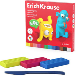 Пластилин Erich Krause Jolly Friends 61347 (12 цв)