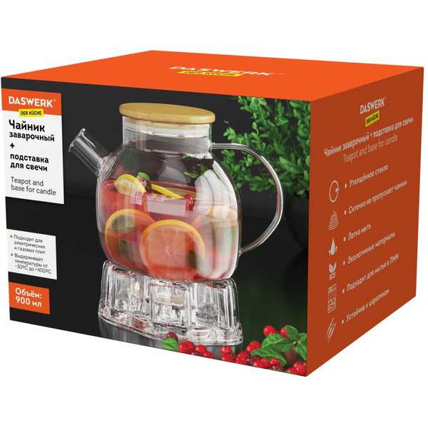 Заварочный чайник Daswerk Бочонок 608646