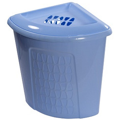 Корзина для белья пластмассовая с крышкой МАРТИКА Молетта угловая 50 л (С703)