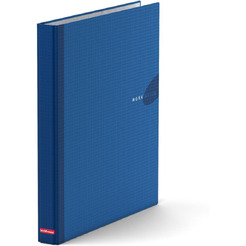 Файл-регистратор Erich Krause А4/35мм на 4 кольцах WORK INSIDE, ламинированный, синий 19873