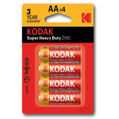 Батарейка солевая Kodak R6-4BL EXTRA HEAVY DUTY [KAAHZ-4] 30951044-RU1